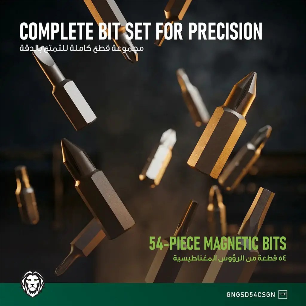 پیچ گوشتی شارژی بی سیم گرین لاین Green Lion GSD-54 Cordless Screwdriver GNGSD54CSGN