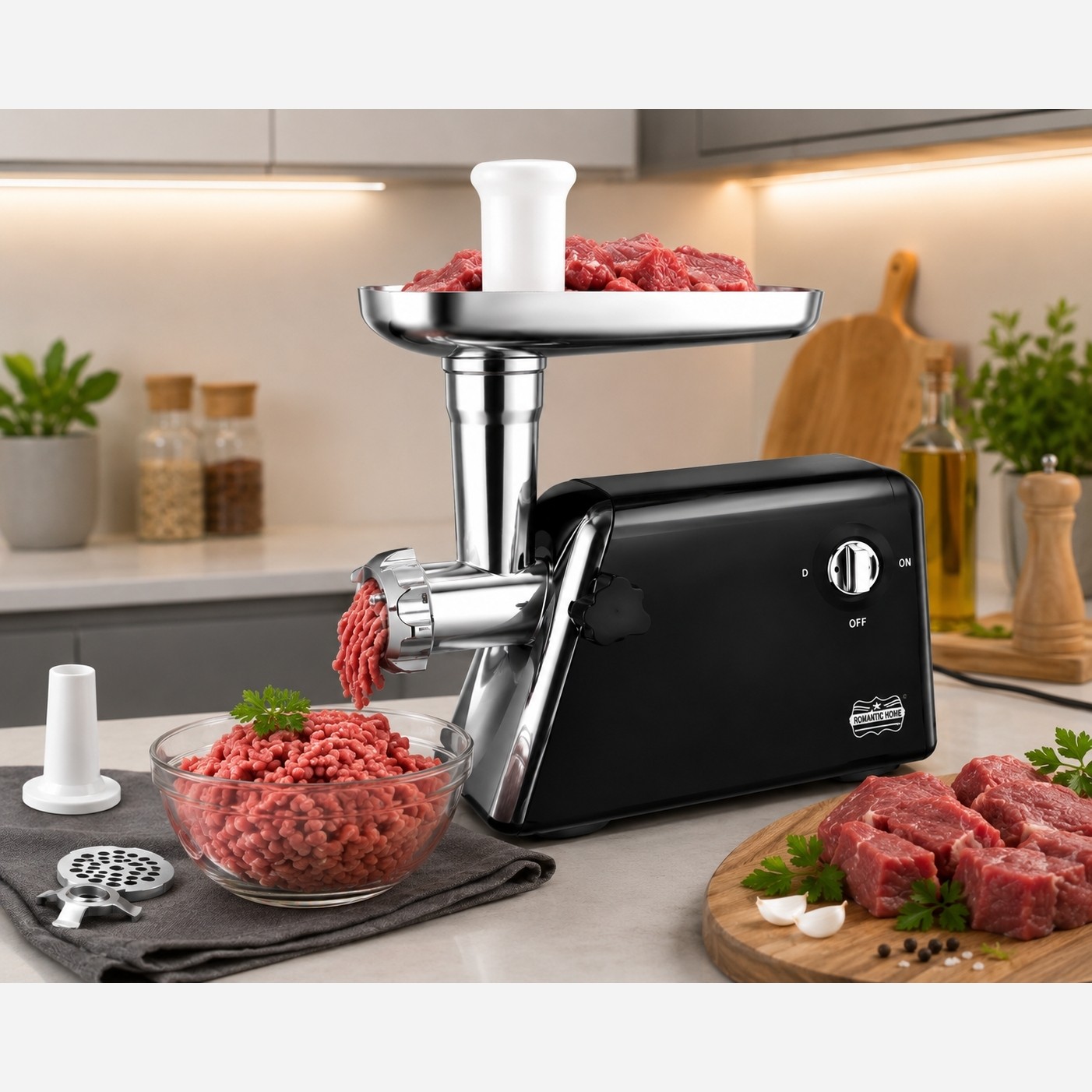 چرخ گوشت رومانتیک هوم (Romantic Home) مدل OGG-38 با 2 سال گارانتی