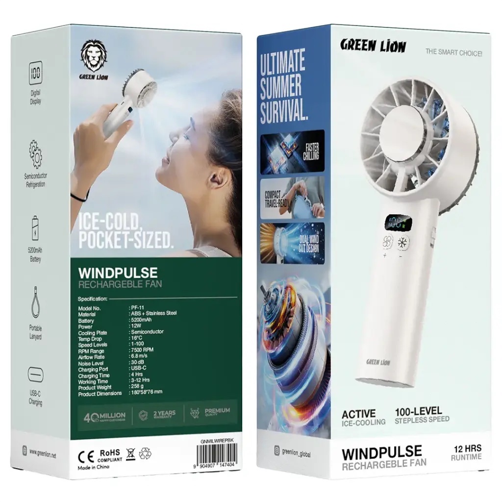 کولر و پنکه شارژی گرین لاین Windix Pro