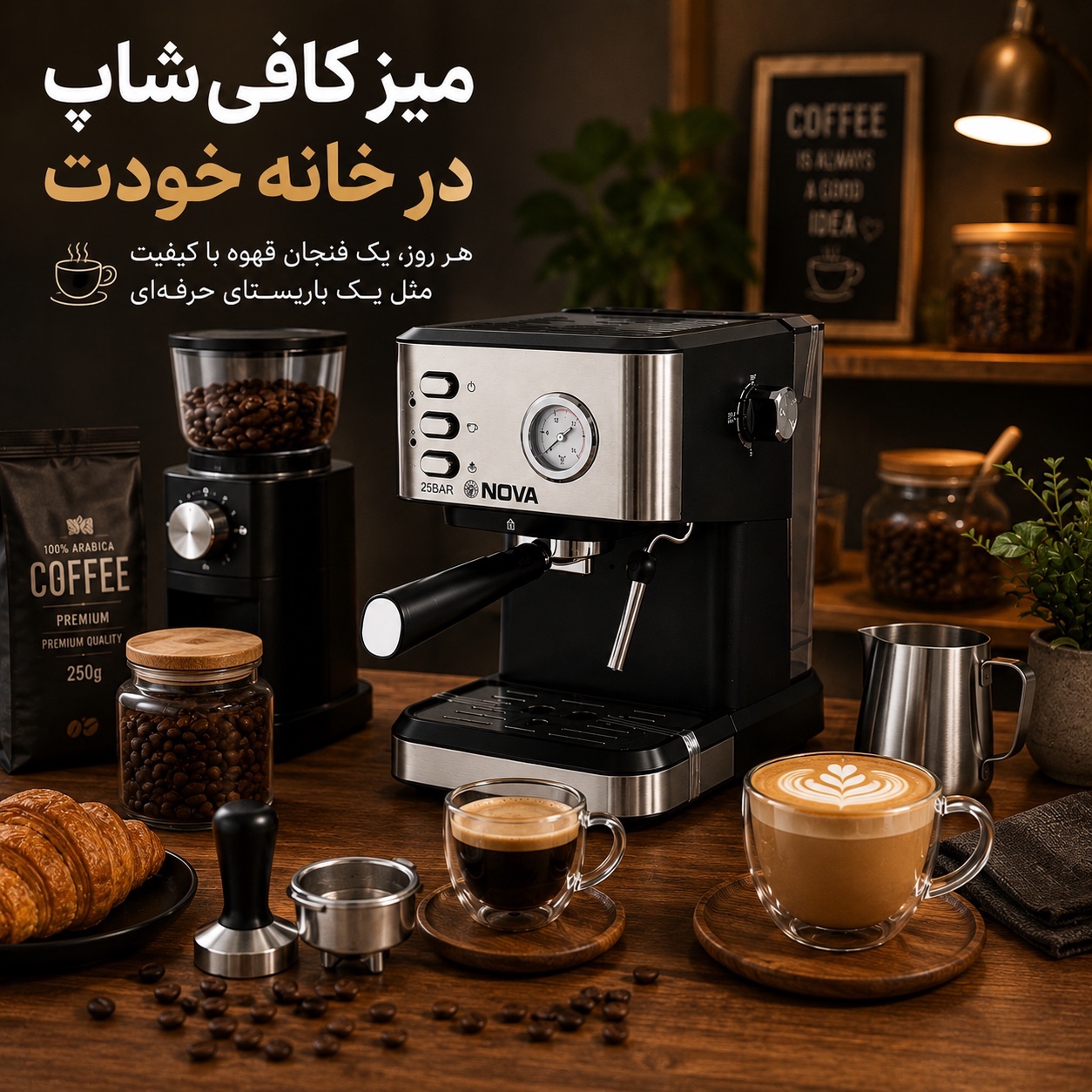 اسپرسوساز نوا اصل مدل NCM-147 با گارانتی 25 بار