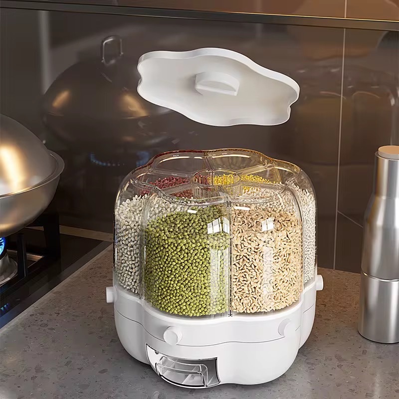 جا حبوباتی چرخشی سایز بزرگ GRAIN با 6 خانه مجزا