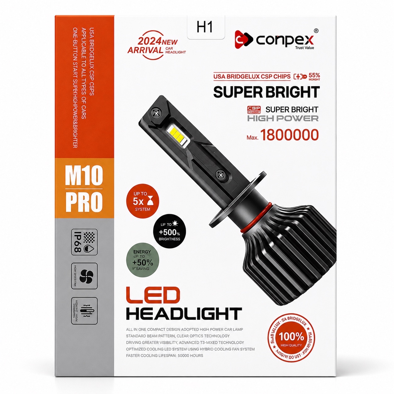 هدلایت CONPEX M10PRO پایه H1 با گارانتی