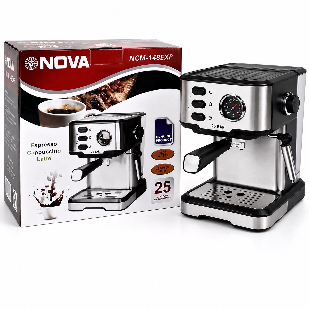 اسپرسو ساز نوا NCM-148EXP فشار بخار 25 بار