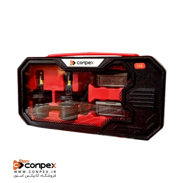 هدلایت CONPEX X8 پایه H4 شدت نور 15000 لومن و توان مجموع 150 وات با یکسال گارانتی