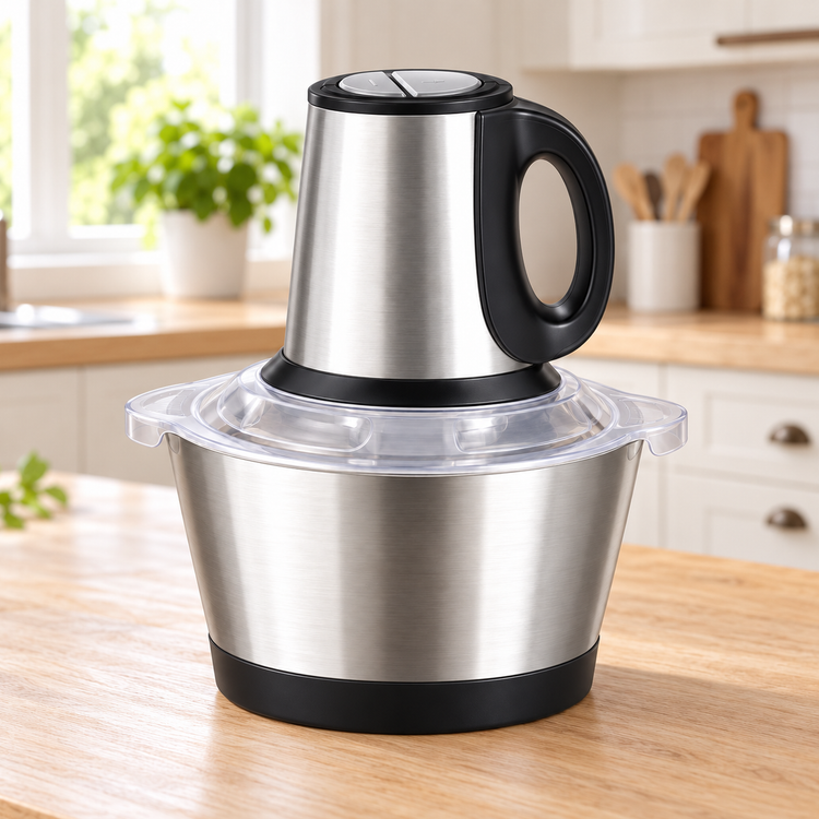 خردکن برقی کوکینگ مدل CK-3888 ظرفیت 3.8 لیتر، کاسه استیل و 4 تیغه با گارانتی